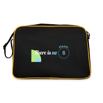 There is no Planet B Save the Planet T-shirt - Retro Bag - black/gold - Back