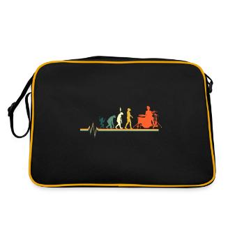Schlagzeug - Retro Tasche - Schwarz/Gold - Hinten