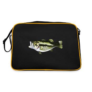 pêche carnassiers sandre sandre brochet - Sac Retro - noir/or - Dos