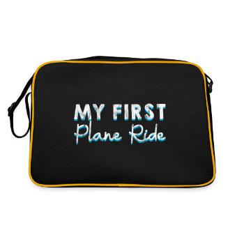 Mon premier trajet en avion 28 - Sac Retro - noir/or - Dos