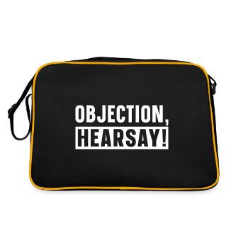 Objection Ouï-dire - Sac Retro - noir/or - Dos