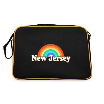 New Jersey - Sac Retro - noir/or - Dos