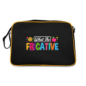 Speech Language Pathologist Speech Therapist - Retro Tasche - Schwarz/Gold - Hinten