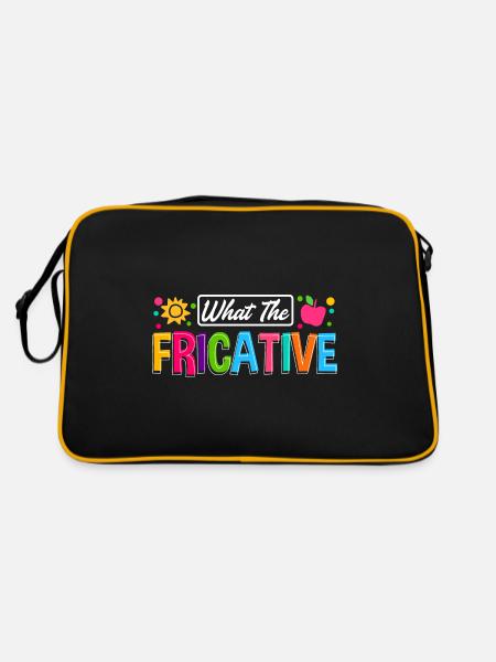 Speech Language Pathologist Speech Therapist - Retro Tasche - Schwarz/Gold - Hinten