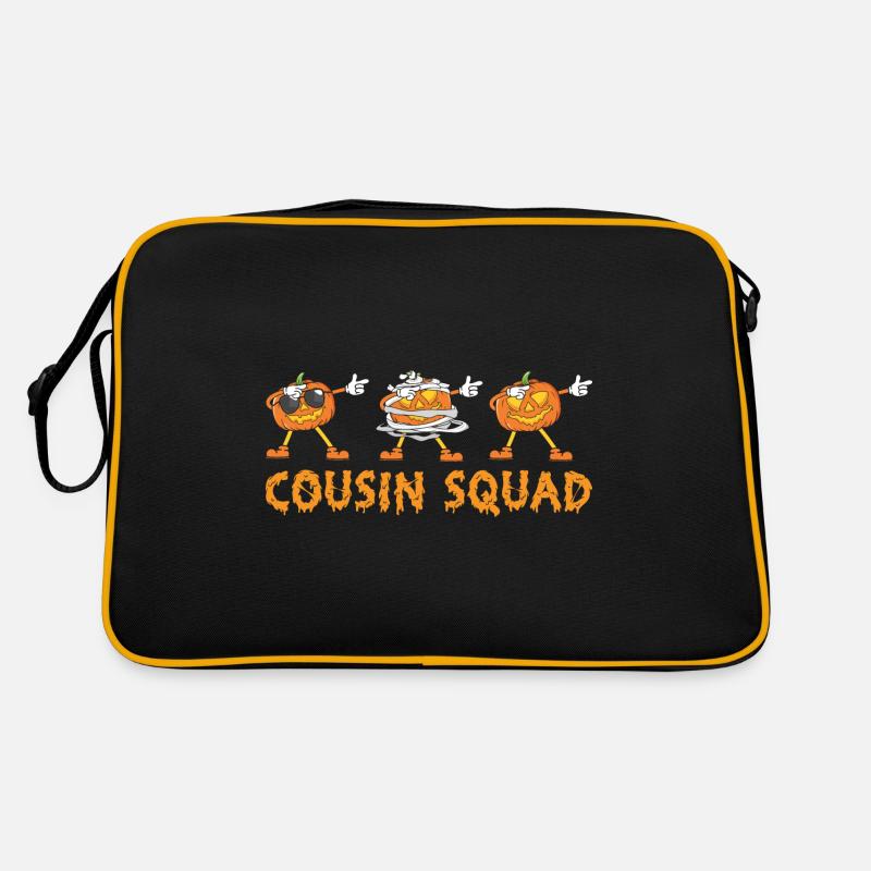 Halloween Dabbing Pumpkin - Retro Bag - black/gold