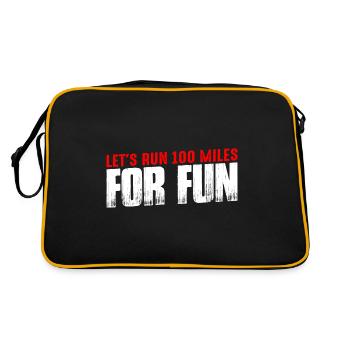 Let's Run 100 Miles For Fun 4 - Retro Bag - black/gold - Back