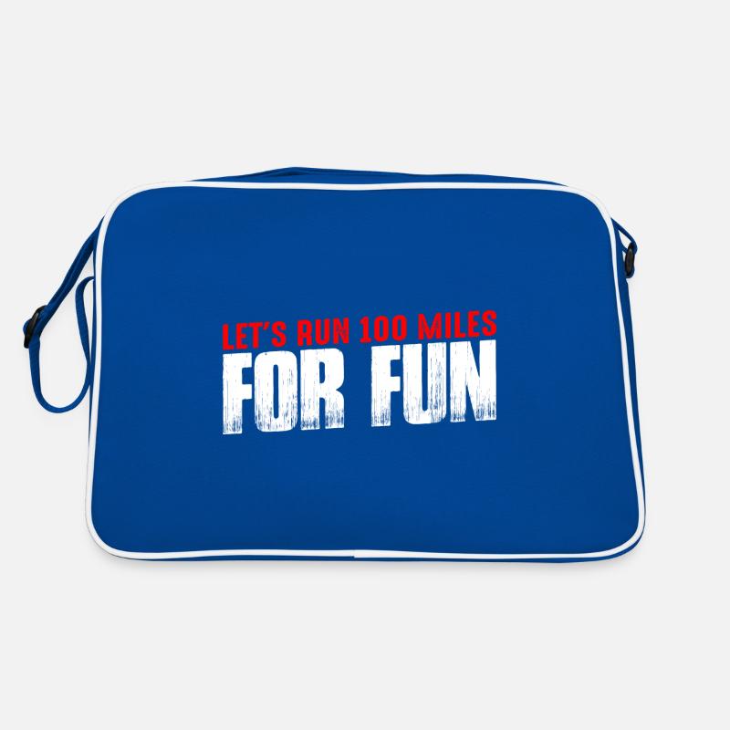 Let's Run 100 Miles For Fun 4 Retro Tasche