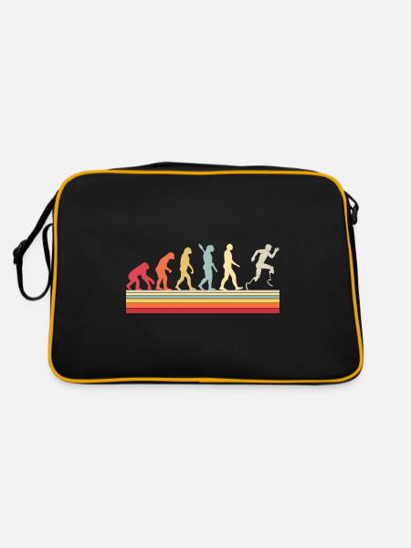 Evolution of Para Running - Retro Tasche - Schwarz/Gold - Hinten