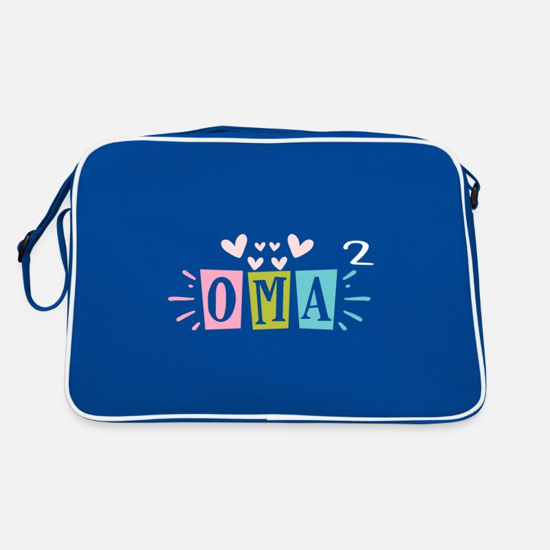 Oma hoch Zwei Retro Tasche