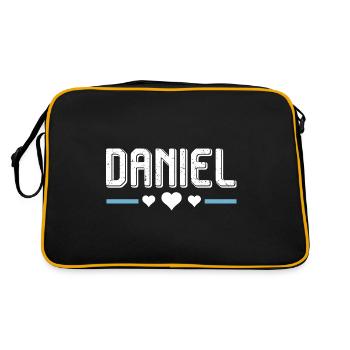Daniel - Retro Bag - black/gold - Back