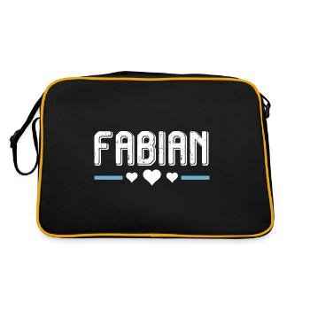 Fabien - Sac Retro - noir/or - Dos