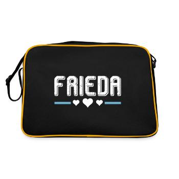 Frieda - Retro Bag - black/gold - Back
