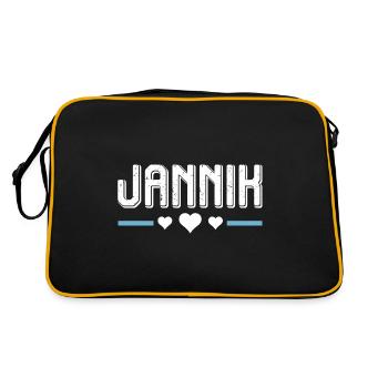 Jannik - Sac Retro - noir/or - Dos