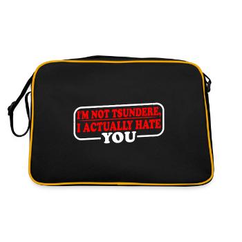 Je ne suis pas tsundere, je te déteste en fait 3 - Sac Retro - noir/or - Dos