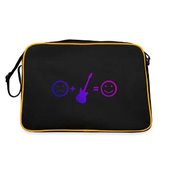 Guitar player classical guitar electric guitar - Retro Bag - black/gold - Back