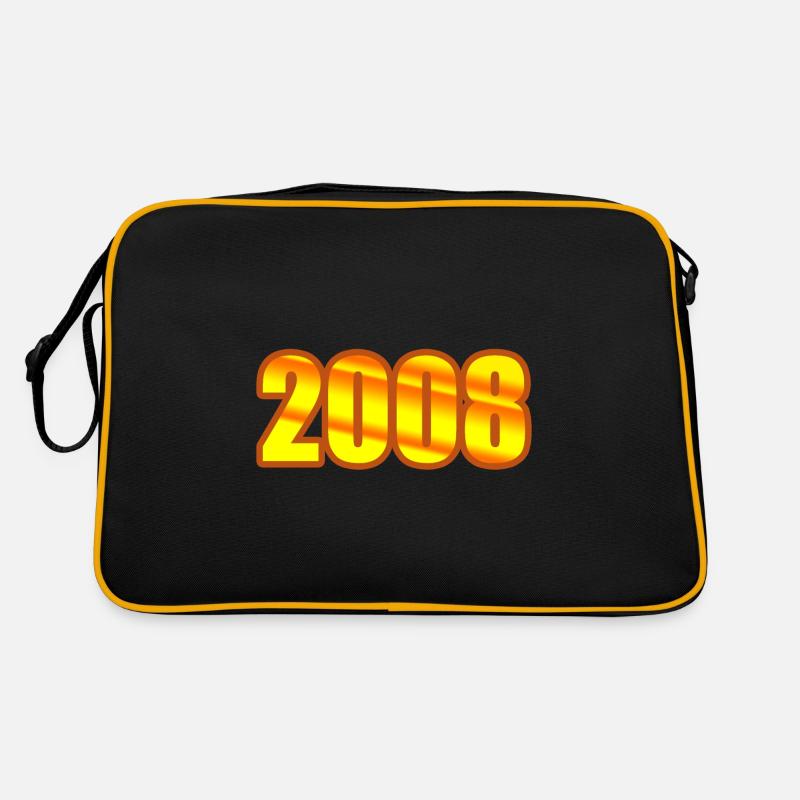 Jahreszahl 2008 Retro Tasche