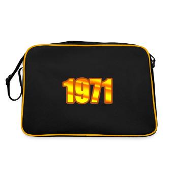 Year 1971 - Retro Bag - black/gold - Back