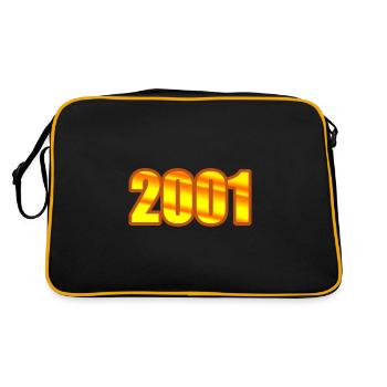 Année 2001 - Sac Retro - noir/or - Dos