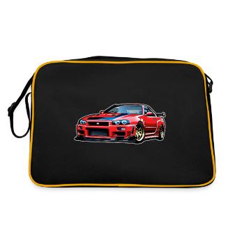 Jdm / Tuning / Turbocharger / Rims / Chiptuning - Retro Bag - black/gold - Back