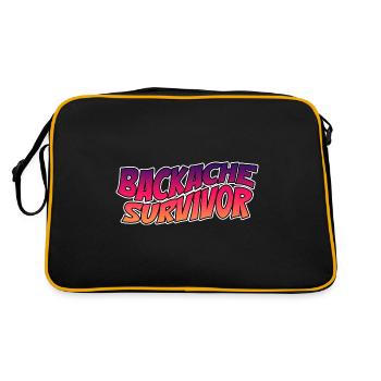 Survivant du mal de dos 4 - Sac Retro - noir/or - Dos
