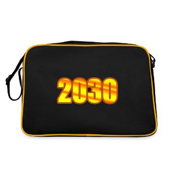 2030 - Sac Retro - noir/or - Dos