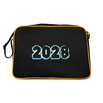 2028 - Sac Retro - noir/or - Dos