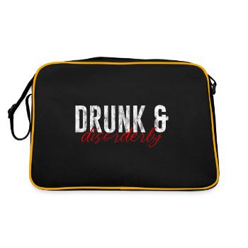 Drunk And Disorderly 3 - Retro Bag - black/gold - Back