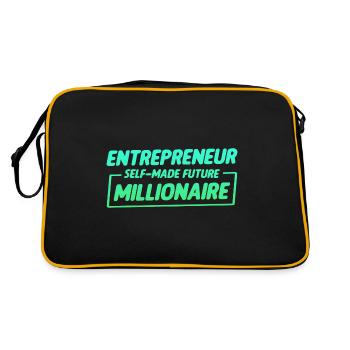 Entrepreneur Self-Made Future Millionaire 2 - Sac Retro - noir/or - Dos