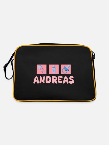 Pacifier Andreas - Retro Bag - black/gold - Back