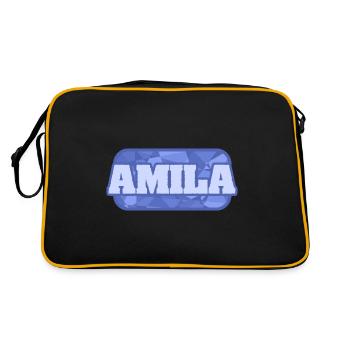 Amila comme nom - Sac Retro - noir/or - Dos