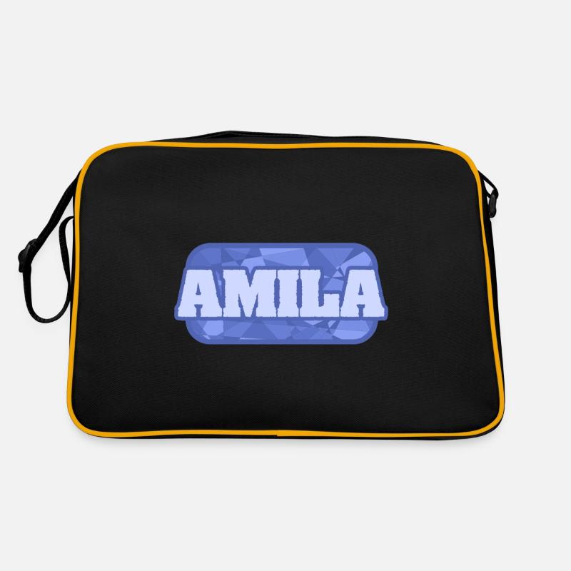 Amila als Name Retro Tasche