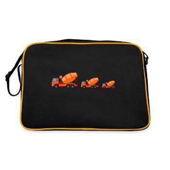 Building site - Retro Bag - black/gold - Back