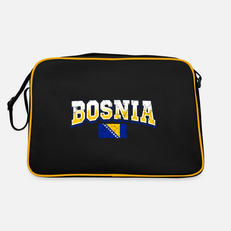 Bosnien Fan Retro Tasche