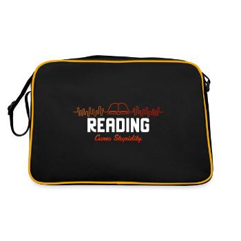 Lecture Cures Stupidity Book Heartbeat - Sac Retro - noir/or - Dos