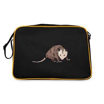 Opossum - Retro Bag - black/gold - Back