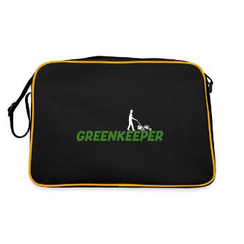Greenkeeper Tondeuse à gazon Gardener Idée cadeau - Sac Retro - noir/or - Dos