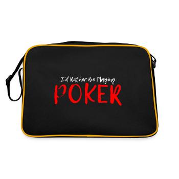 I'd Rather Be Playing Poker 4 - Retro Bag - black/gold - Back