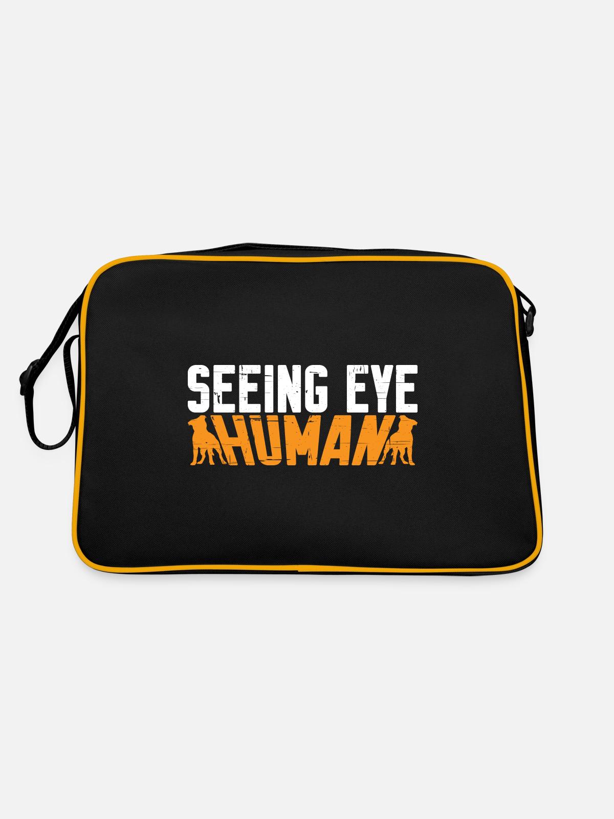 Seeing Eye Human 10 - Retro Bag - black/gold - Back