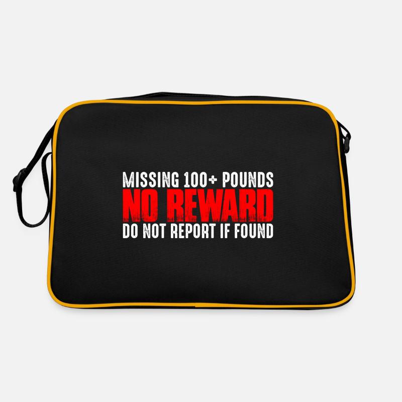 Missing 100+ Pounds, No Reward, Do Not Report 4 Retro Bag