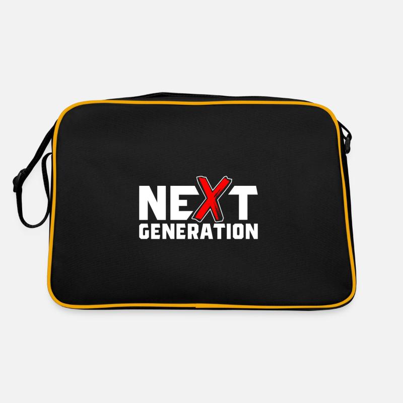 Next Generation X Buchstaben / X-Symbol Retro Tasche
