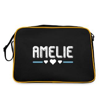 Amélie - Sac Retro - noir/or - Dos