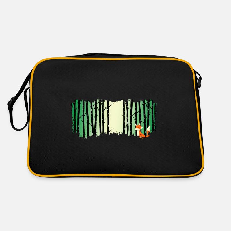 Forest shinrin yoku forest meditation "fox forest bathing" Retro Bag