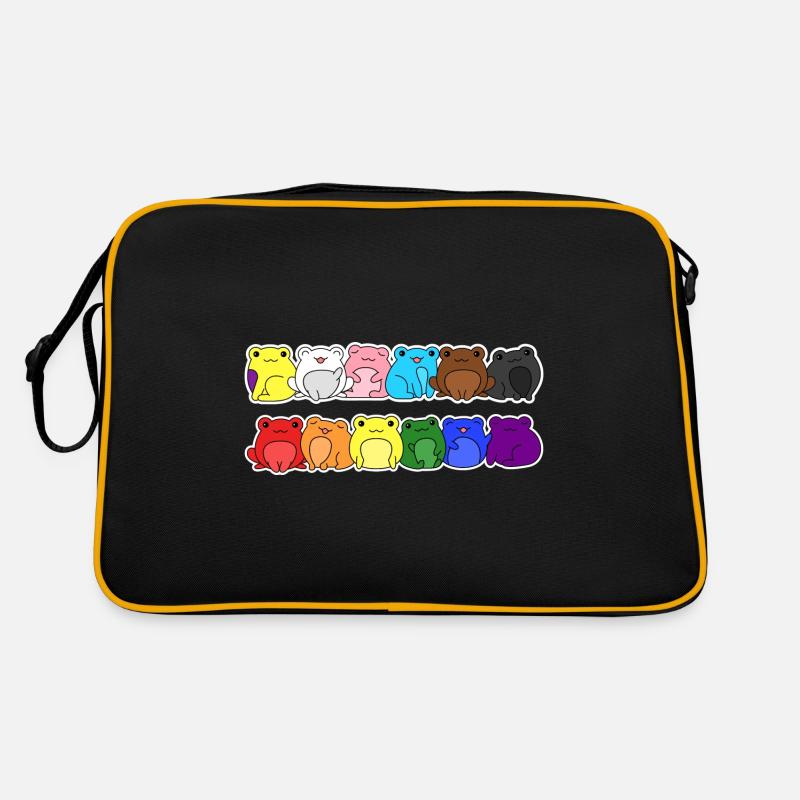 Pride Progress FlaggeFrosch Gleichberechtigung Retro Tasche
