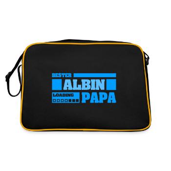 Prénom Albin - Sac Retro - noir/or - Dos