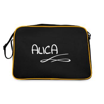 Alica comme prénom - Sac Retro - noir/or - Dos
