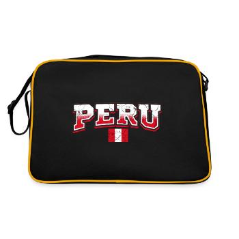 Peru Fan - Retro Bag - black/gold - Back