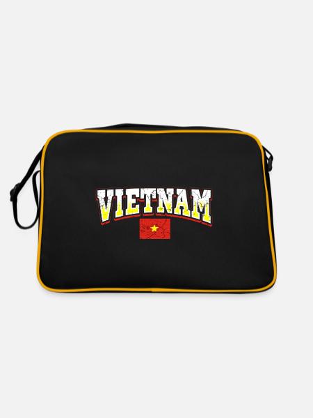 Vietnam - Sac Retro - noir/or - Dos