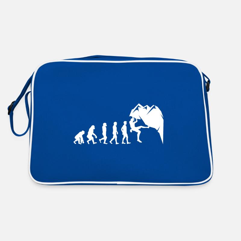 Rock Climbing Bouldering Wall Climber Evolution Retro Bag