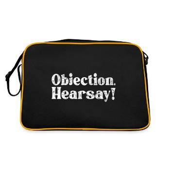 Objection Ouï-dire - Sac Retro - noir/or - Dos