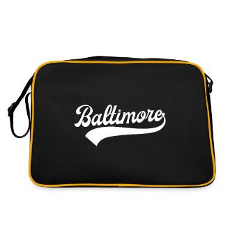 Baltimore - Retro Bag - black/gold - Back